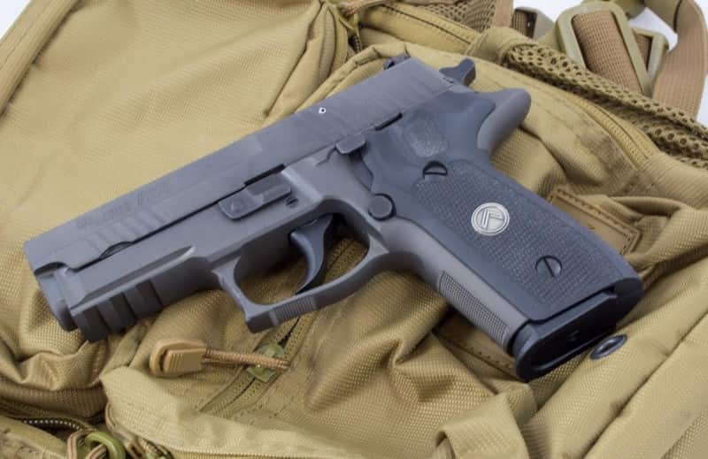 This Sig Sauer Legion weighs about two pounds, yet requires ten pounds of pressure to break the first shot. Even subsequent shows take 4.4 pounds of trigger force.