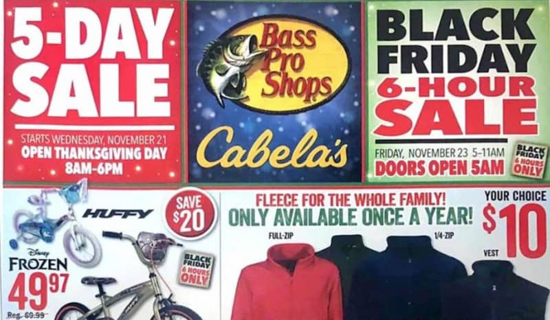 The Cabelas Black Friday Bass Pro Shops Black Friday Ad Is Here Outdoorhub