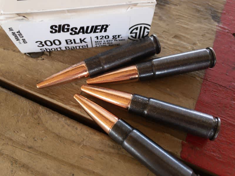 The new Copper Duty supersonic rounds feature and all-copper expanding bullet and coated cases for easy identification of the short barrel version.