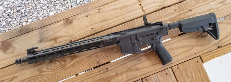 The Bravo Company pistol grip and stock are nice additions. Note the infinity billion M-LOK attachment points.