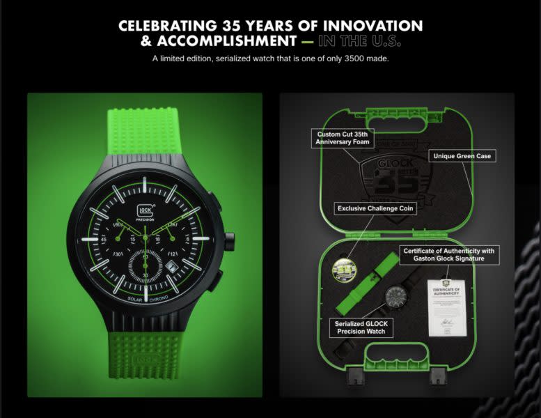 Glock to Release Limited Edition Watch for 35th Anniversary