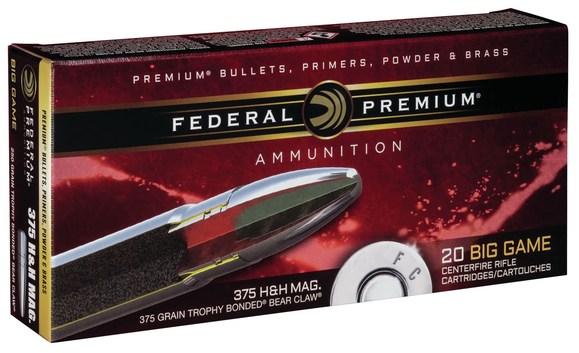 Federal Premium 375 H&H Magnum TBBC 375 Grain