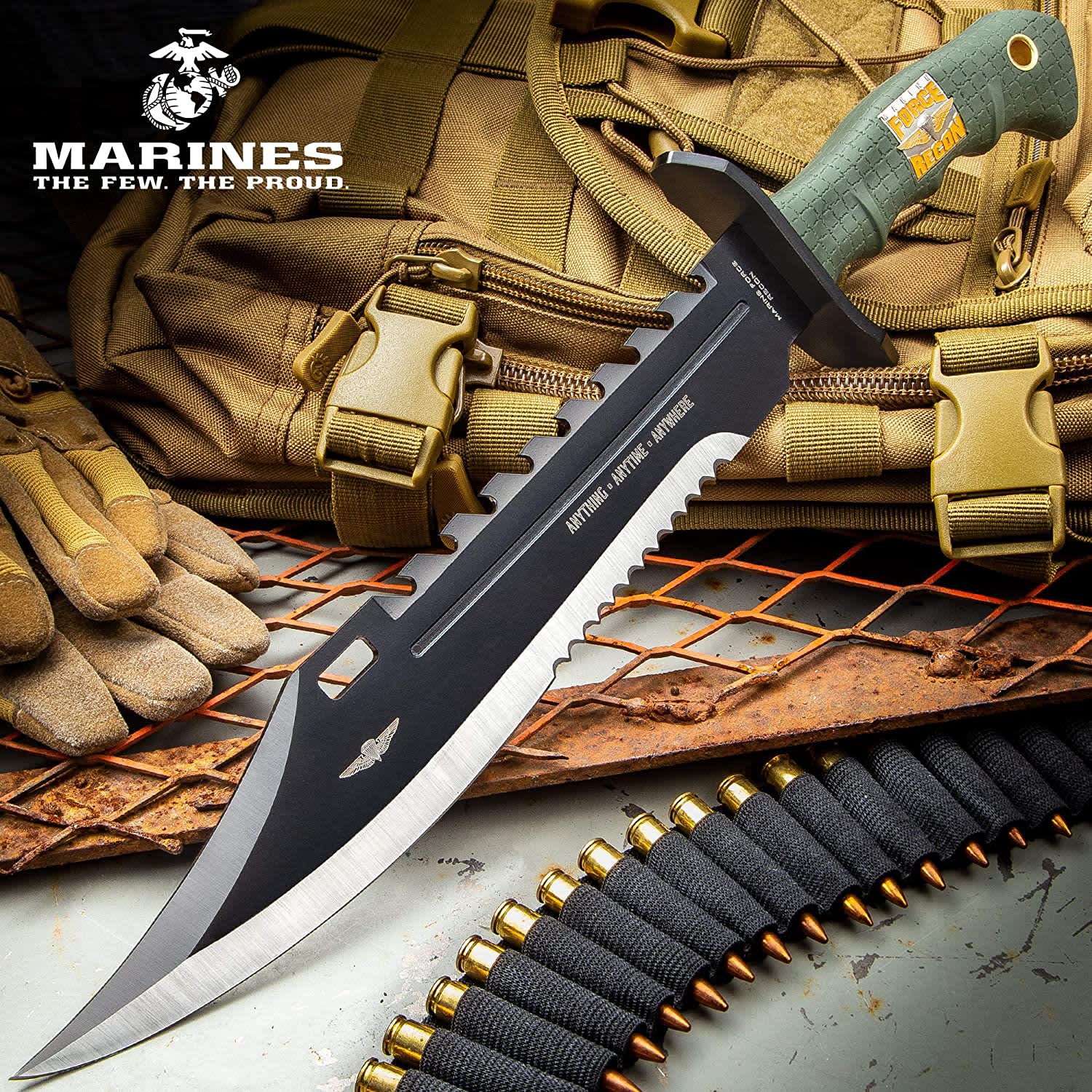 United Cutlery USMC Marine Force Recon Bowie Knife