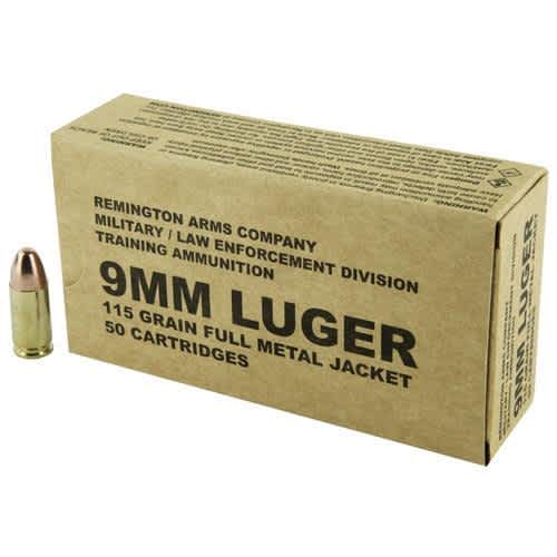 Remington Military/Law Enforcement Training 115-grain 9mm Ammunition