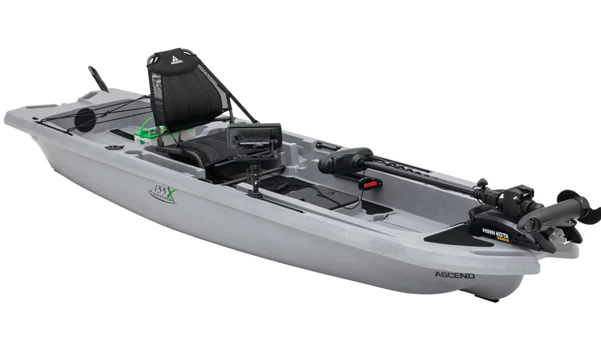 Ascend 133X Tournament Sit-On-Top Kayak with Yak-Power - Save $300