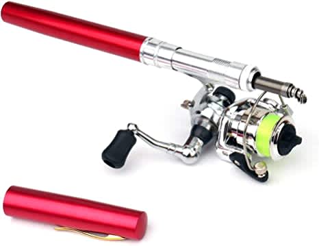 Lixada Pen Fishing Rod Reel Combo Set