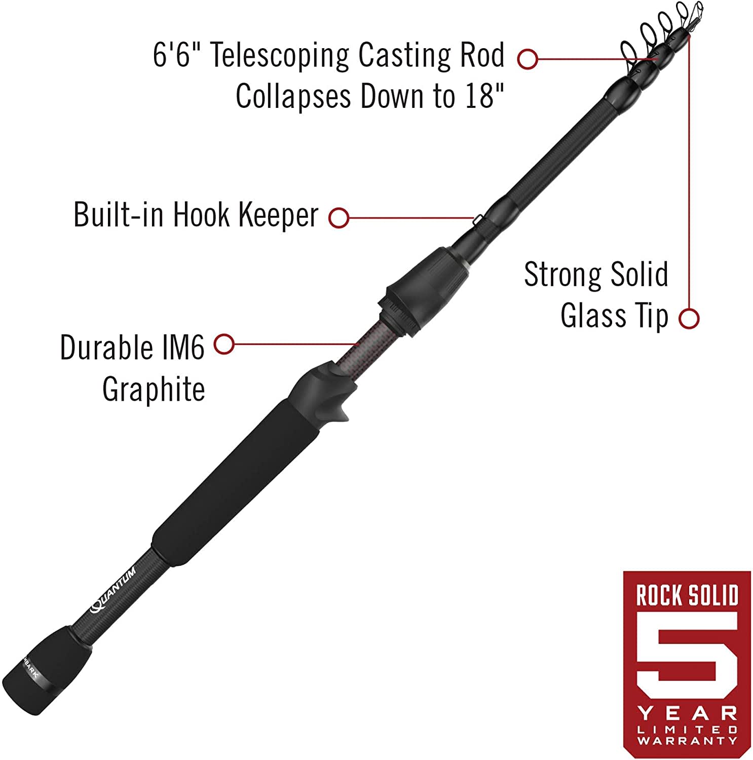 Quantum Embark Telescopic Fishing Rod