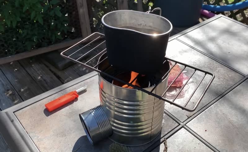 How to Make a Rocket Stove with Tin Cans