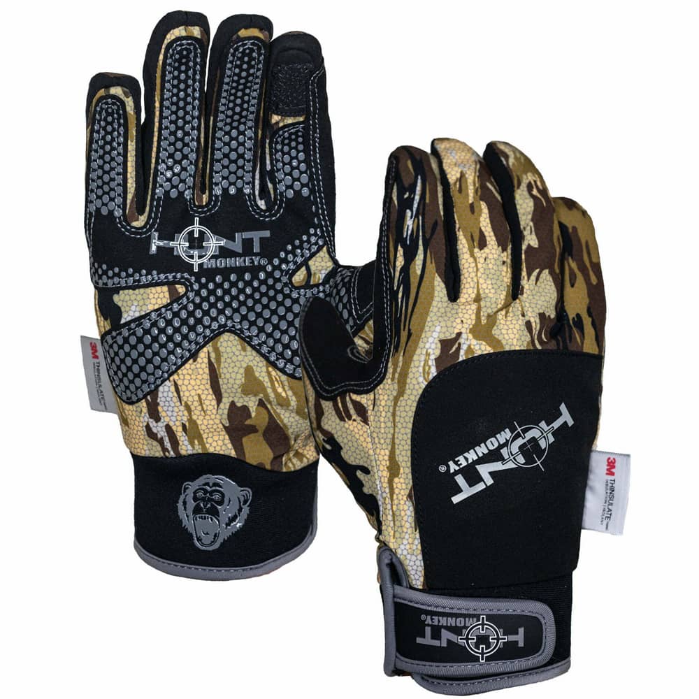 HUNT MONKEY STEALTH HUNT DRY-TEC WATERPROOF INSULATED HUNTING GLOVES