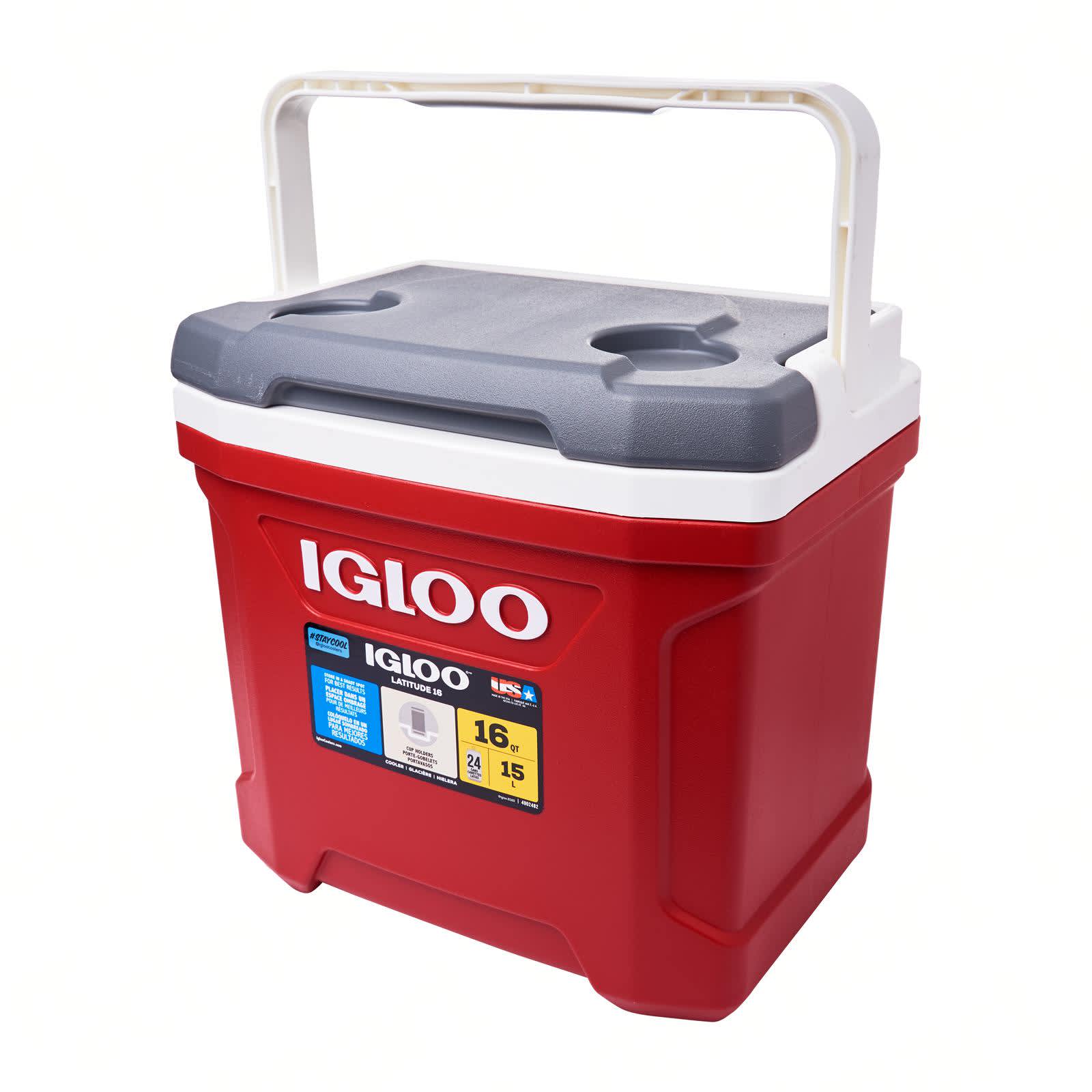 Latitude Industrial Red 16 qt. Chest Cooler