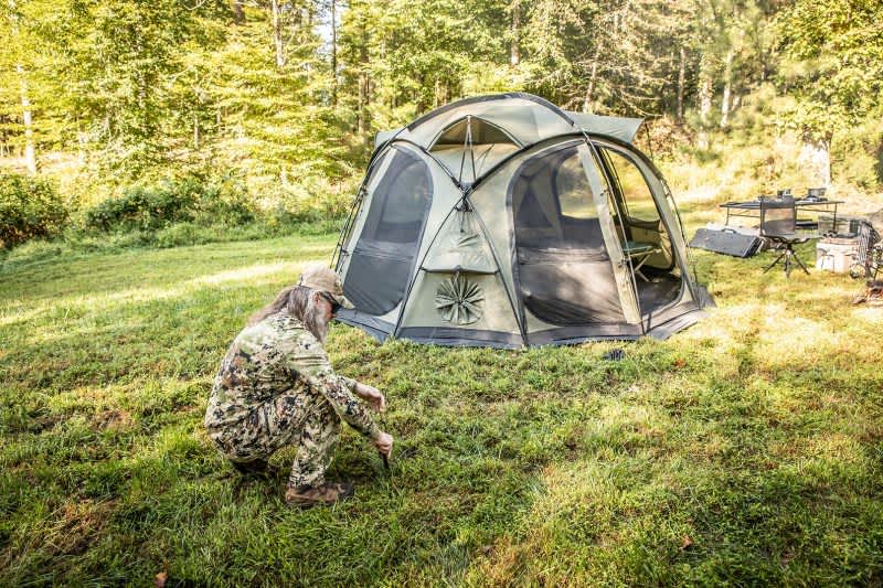 The New 4 Season 8 Person Dragoon Tent from LiteFighter