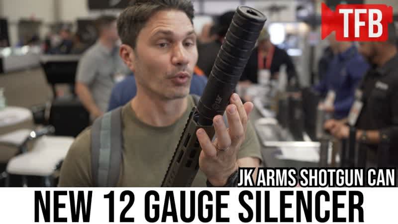 [SHOT 2023] A New, Light, Inexpensive 12 Gauge Shotgun Suppressor from JK Arms